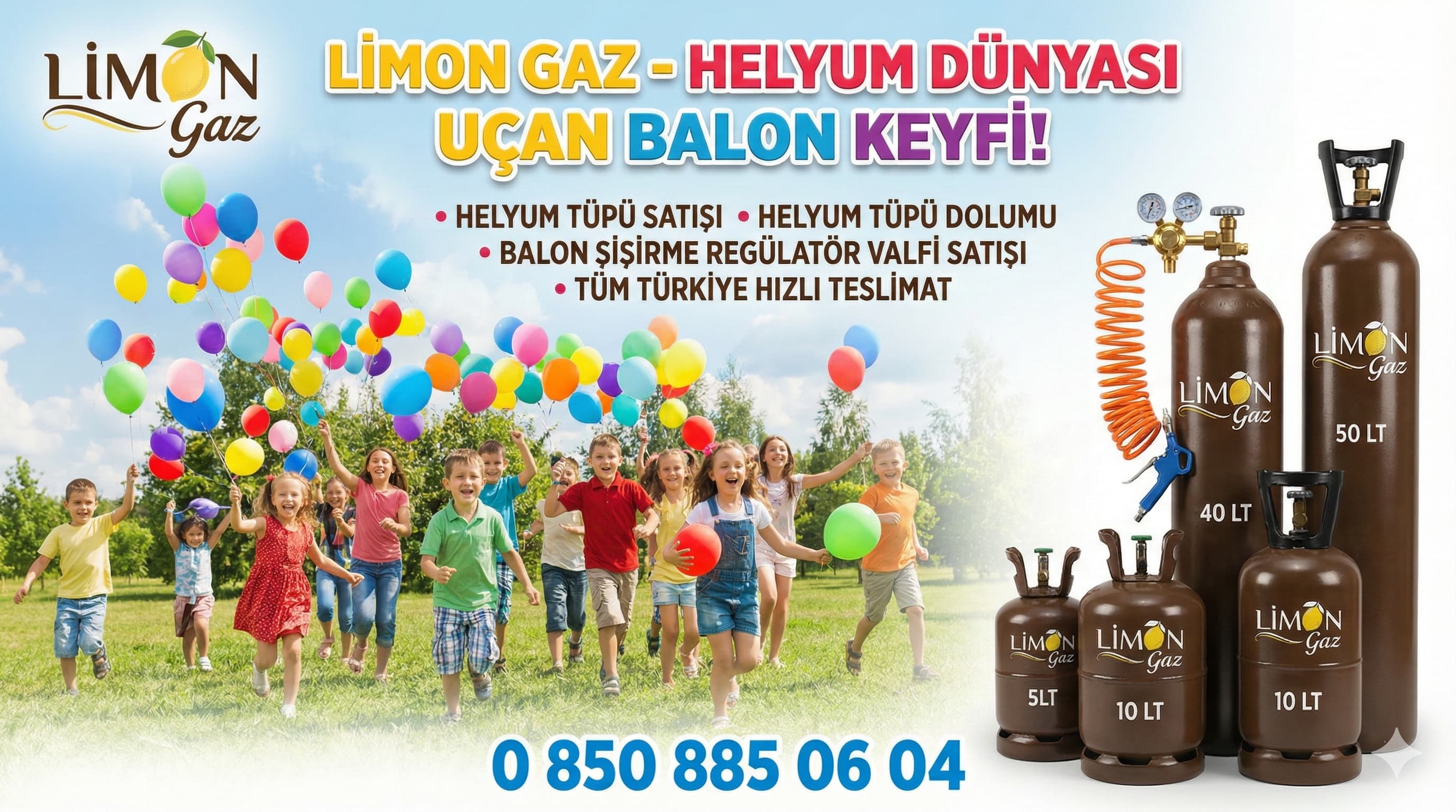 Helyum gaz� dolumu sat��� saf ve y�ksek safl�kta helyum t�pleri